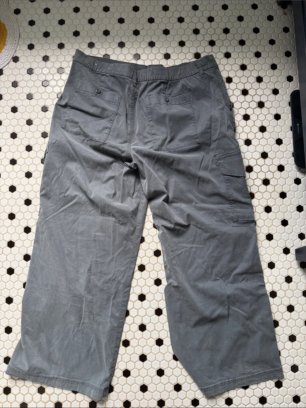 American Eagle Outfitters Wide Leg Cargo Pants in Gray - Picture 4 of 4